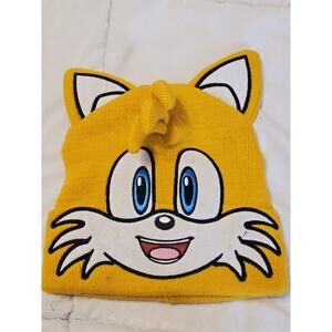 Sonic the Hedgehog 3D One Size Beanie Hat Orange Unisex Knit Cap Sega Youth Fan